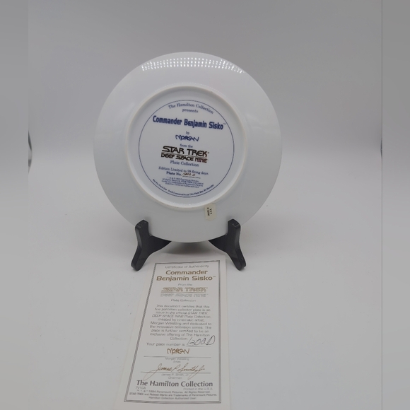 Star Trek Deep Space Nine Collector's Plate Benjamin Sisko 1300D - Picture 2 of 2